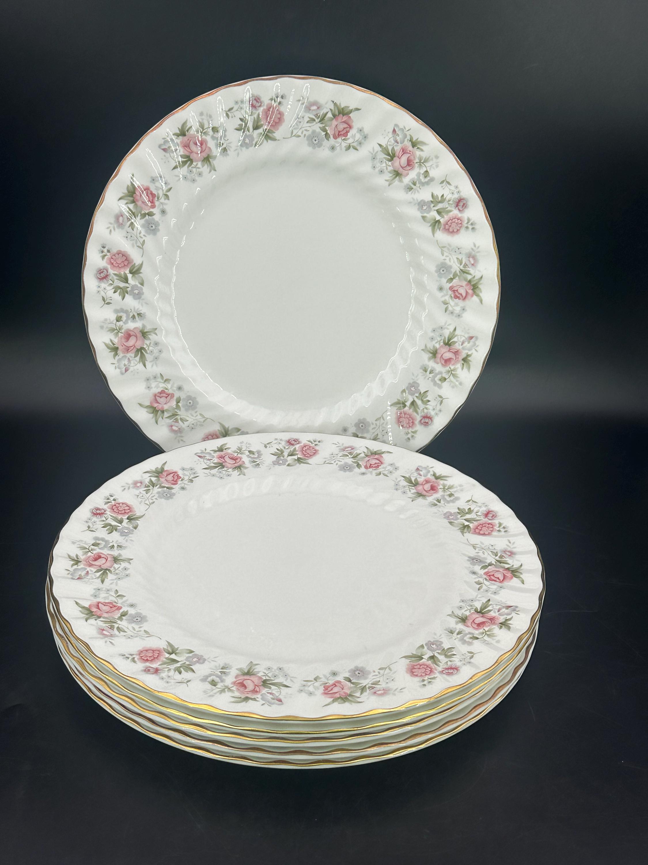 Minton Spring Bouquet Dinner Plates Set of Six 10.1/2