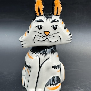 Lorna Bailey, figurine de chat tigrou signée sur la base, trouvaille rare