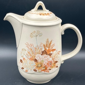Vintage Poole Pottery Summer Glory cafetière 2,1/4 pinte en état inutilisé
