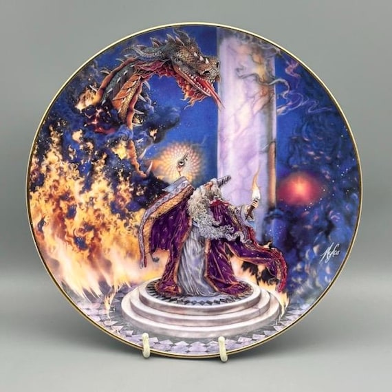 Royal Doulton the Dragon Master Collectors Plate by Franklin Mint 