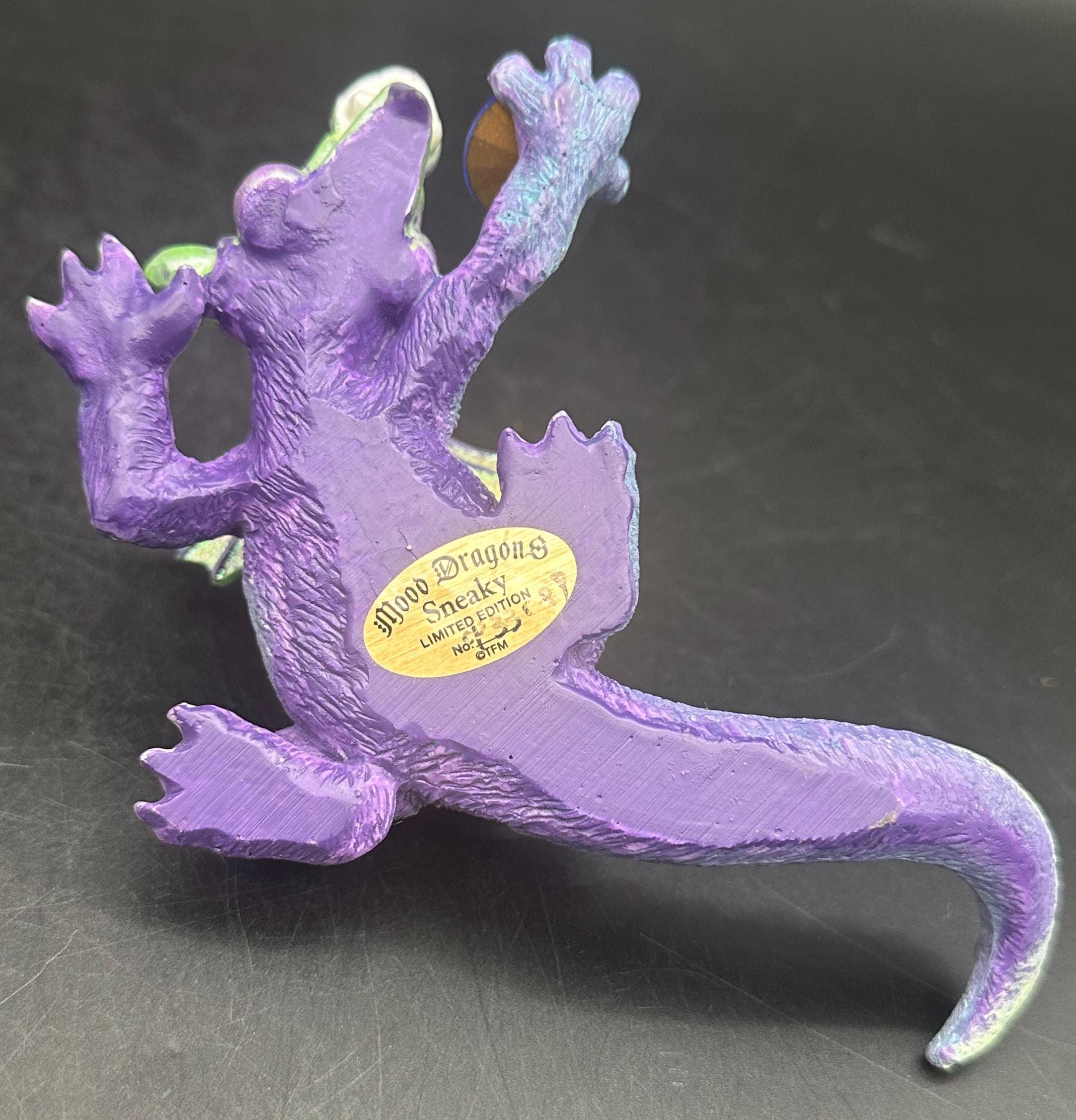 Mood Dragons Sneaky Figurine Franklin Mint Limited Edition