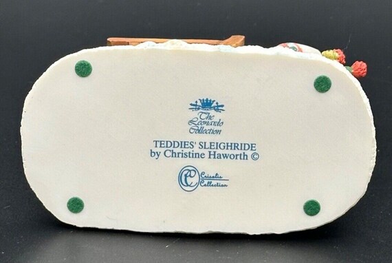 The Leonardo Collection Teddies Sleighride by Christine Haworth 
