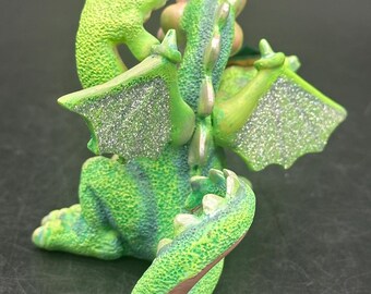 Mood Dragons Lucky Figurine Franklin Mint Limited Edition Numbered