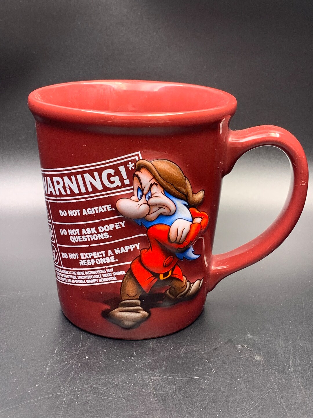 Disney 3D Mug Grumpy Seven Dwarfs Etsy