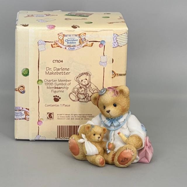 Cherished Teddies Dr. Darlene Makebetter Symbol of Membership