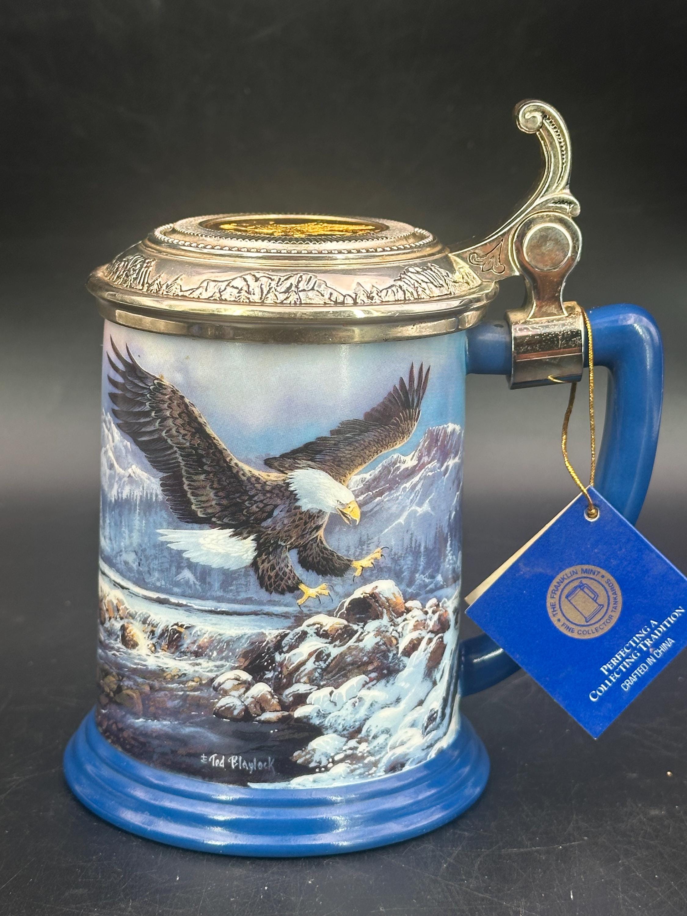 Franklin Mint Collectors Tankard Mug Gardian of the Artic by Ted