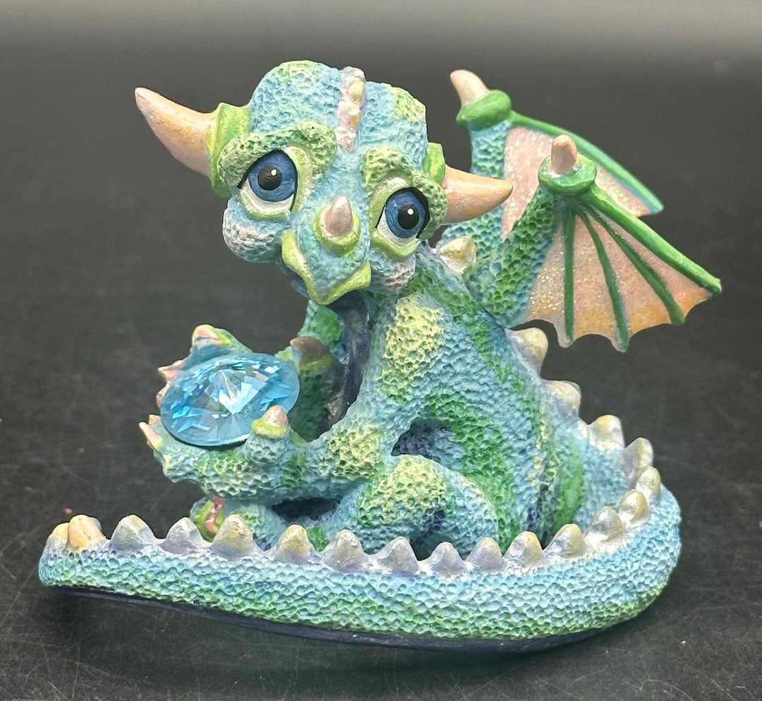 Mood Dragons Gloomy Figurine Franklin Mint Limited Edition
