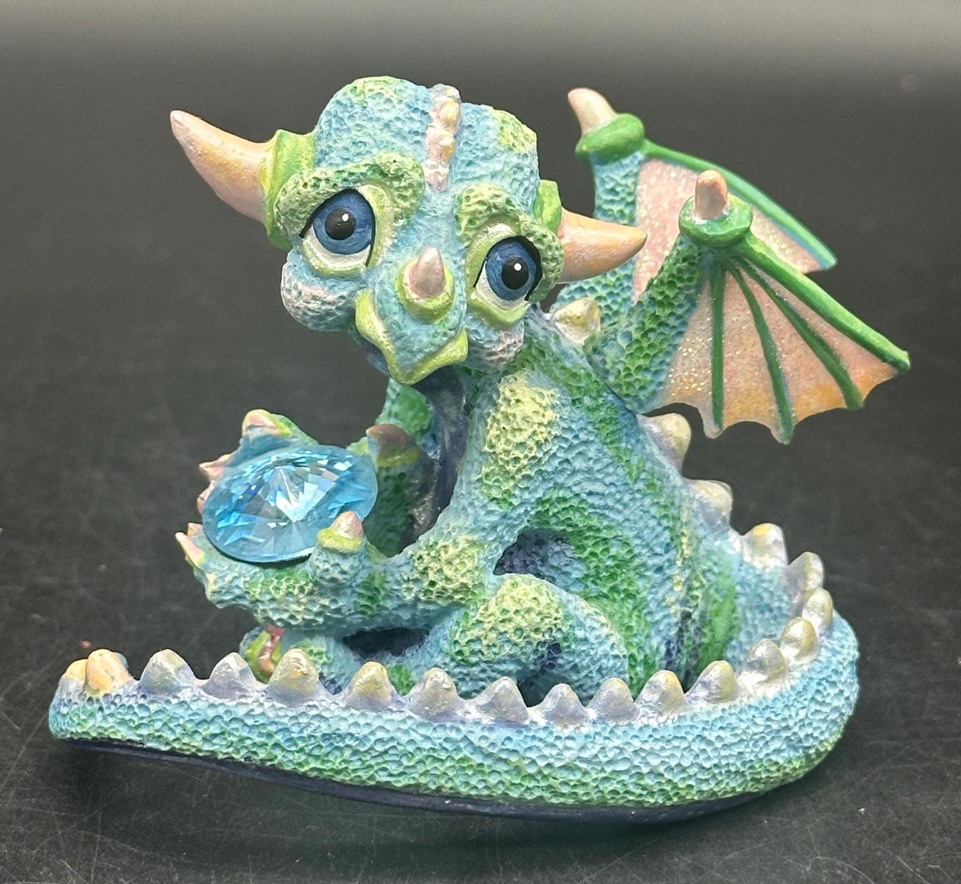 Mood Dragons Gloomy Figurine Franklin Mint Limited Edition