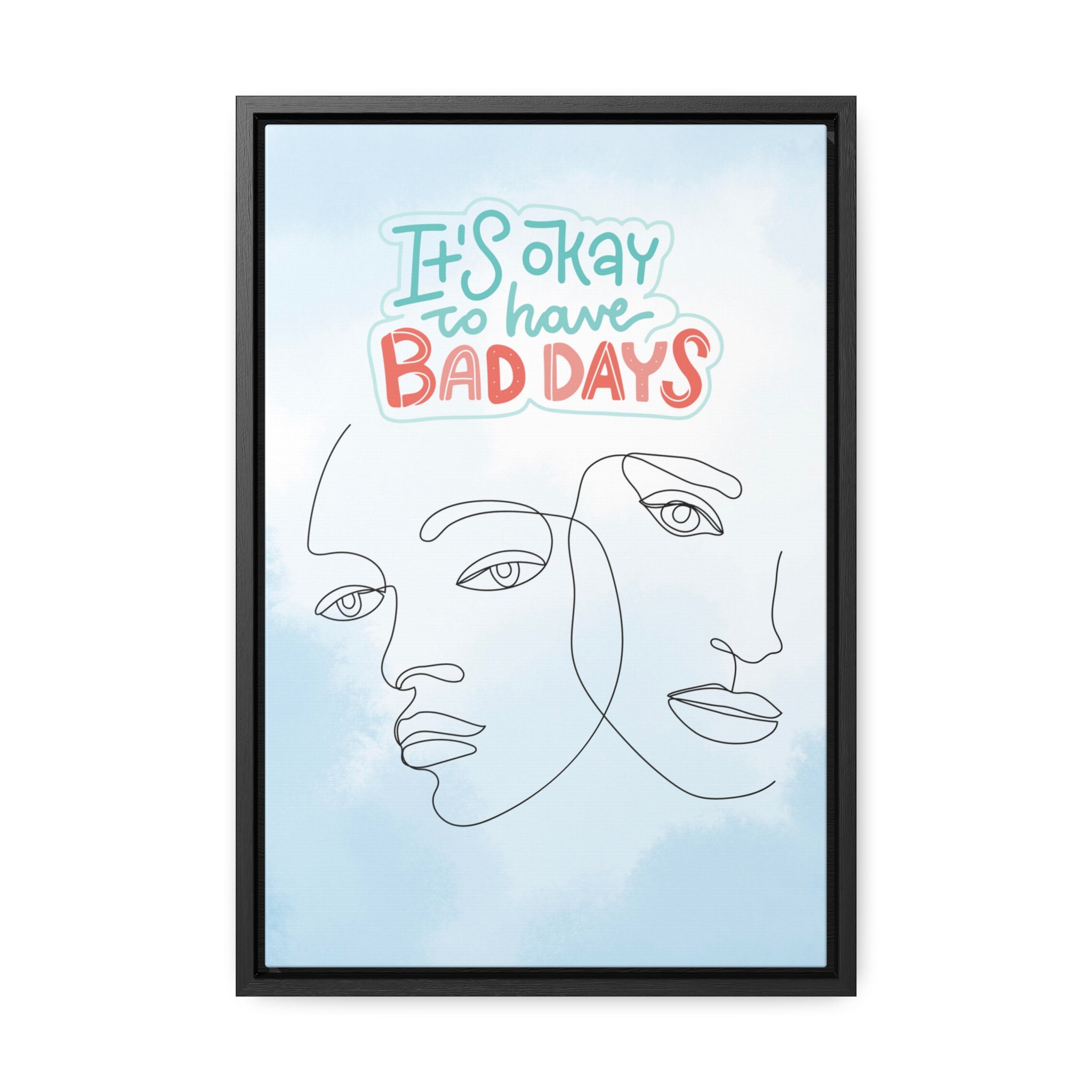 Unique, Motivational Scripted, Line Drawing Gallery Canvas Wraps ...