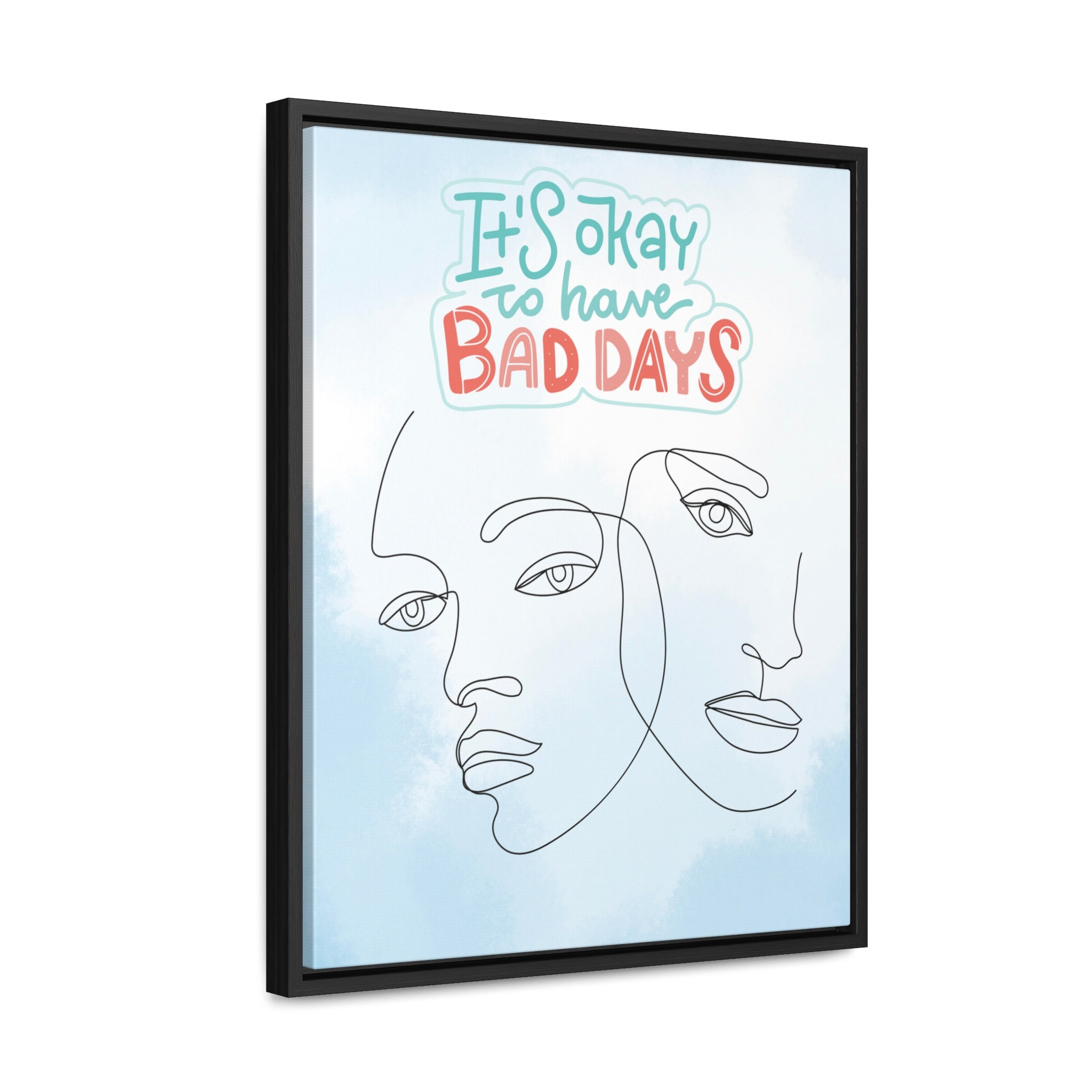 Unique, Motivational Scripted, Line Drawing Gallery Canvas Wraps ...
