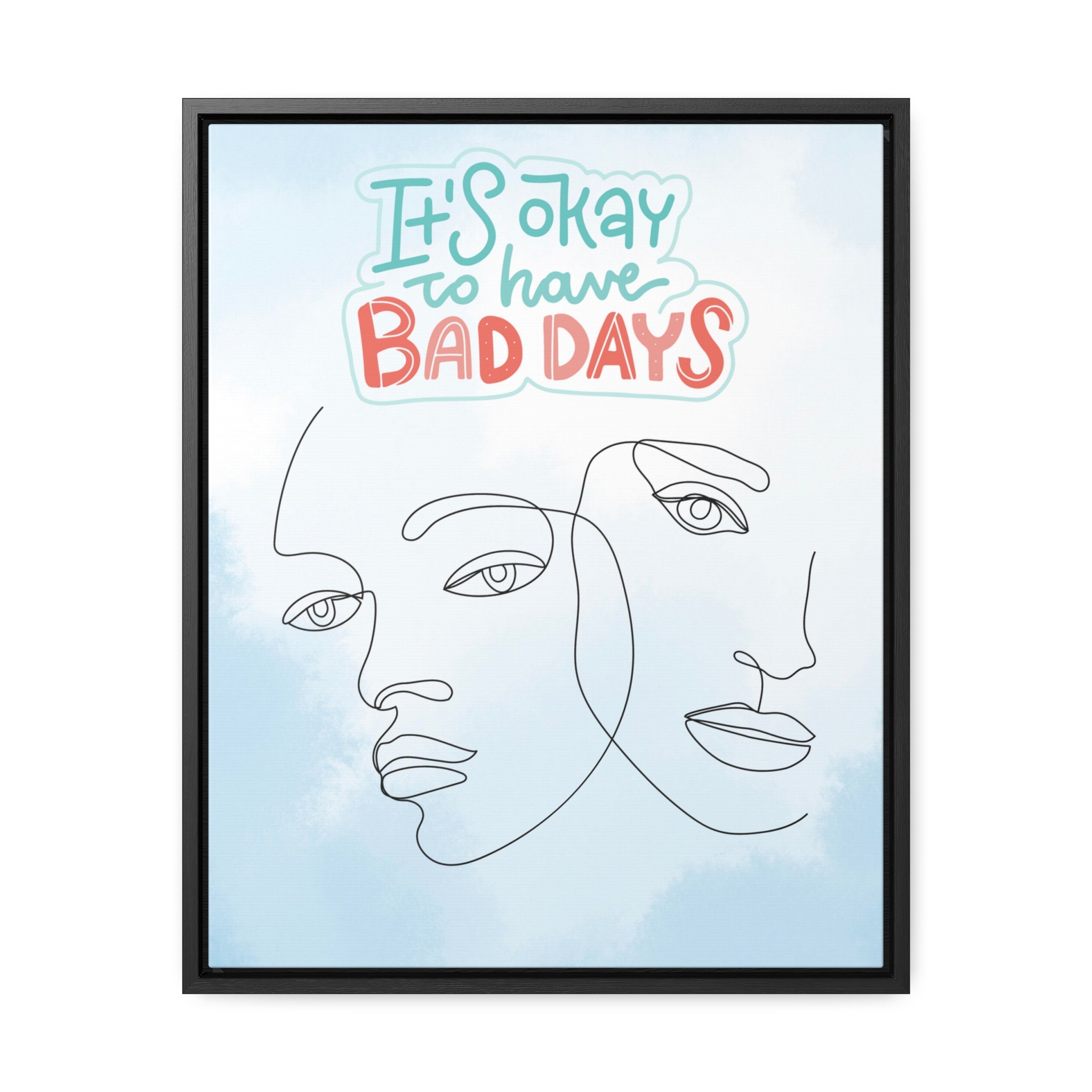 Unique, Motivational Scripted, Line Drawing Gallery Canvas Wraps ...