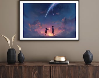 Comet Glow | "Your Name" Inspired Illustration | Instant Digital Download