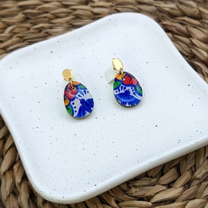 Handmade Unique Jewelry, Talavera Hand Painted Jewelry, Vegan, Mother's Day