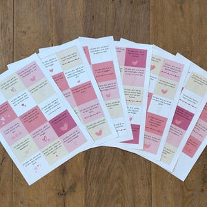Regalo romántico para San Valentín - Te amo porque... como descarga en PDF