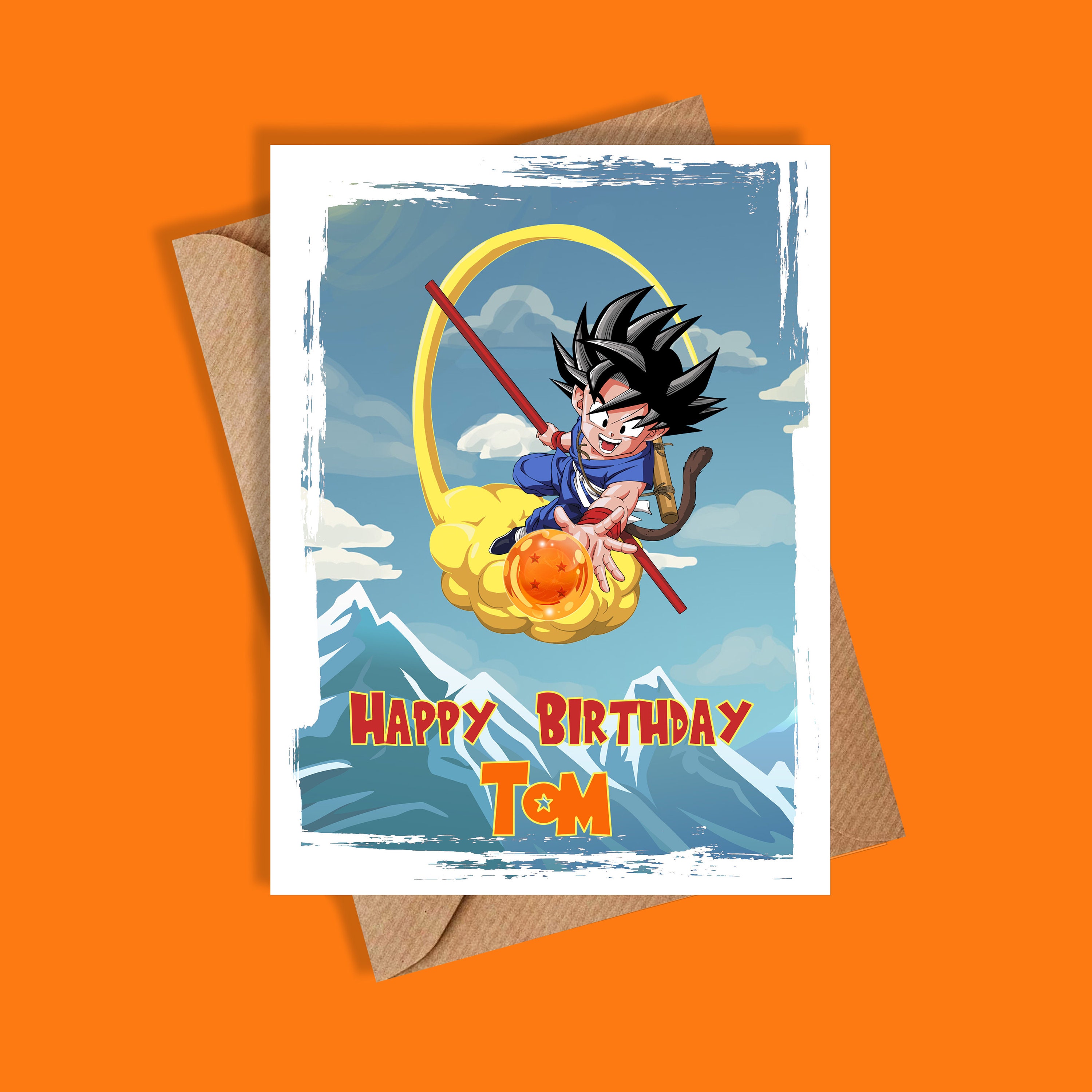 Dragon Ball Birthday Card Personalised Birthday Card Dragon - Etsy