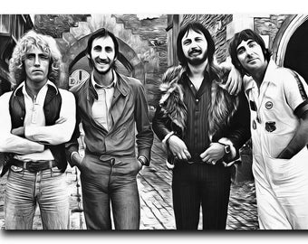 The Who Art Print, Cotton Canvas, Ready to Frame