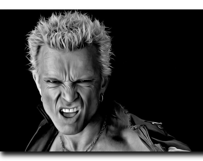 Billy Idol Inspired Rebel Yell Poster 90 X 90cm Size - Etsy Australia