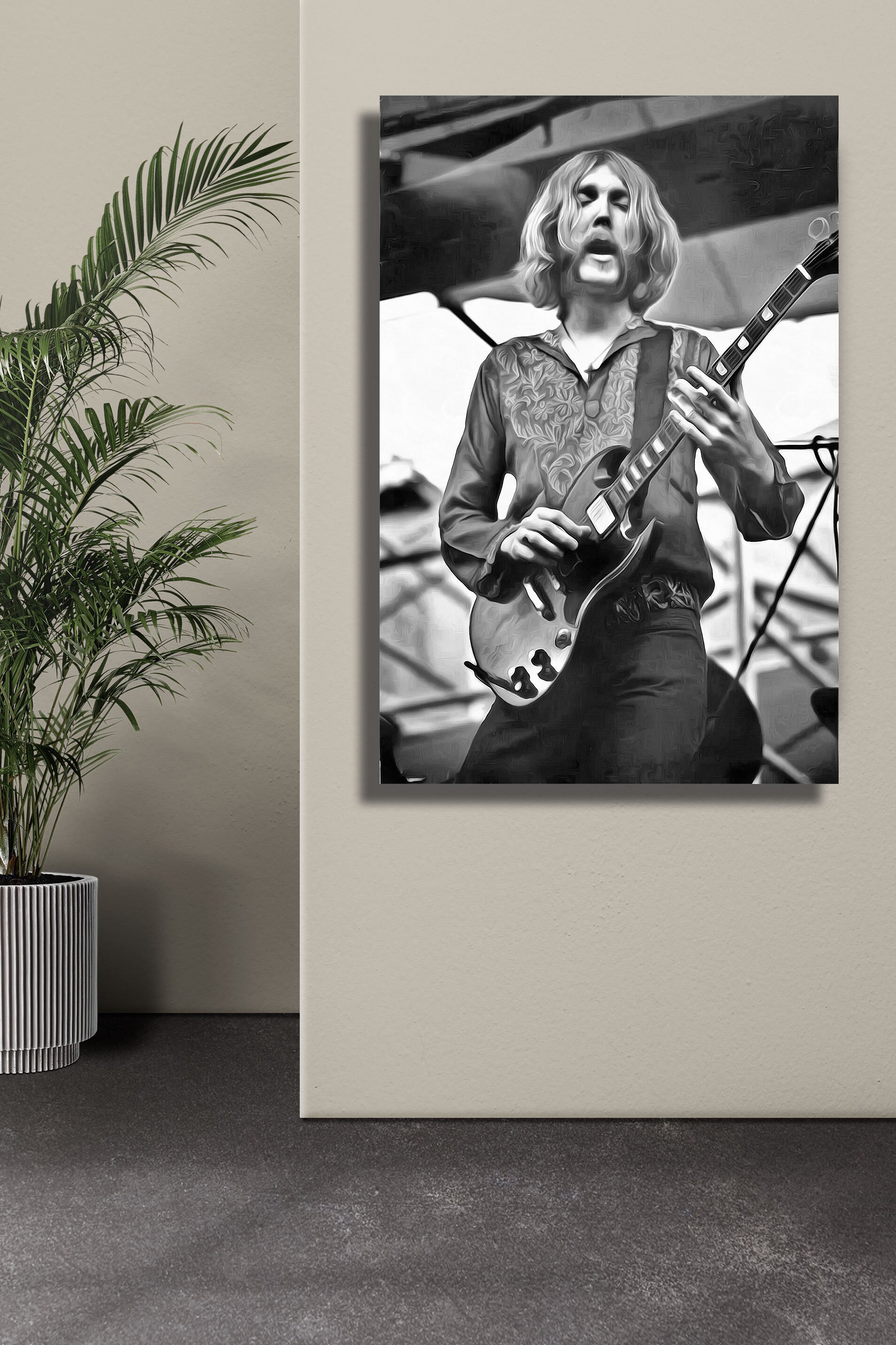 Duane Allman Art Real Cotton Canvas Print. Frame Ready for - Etsy