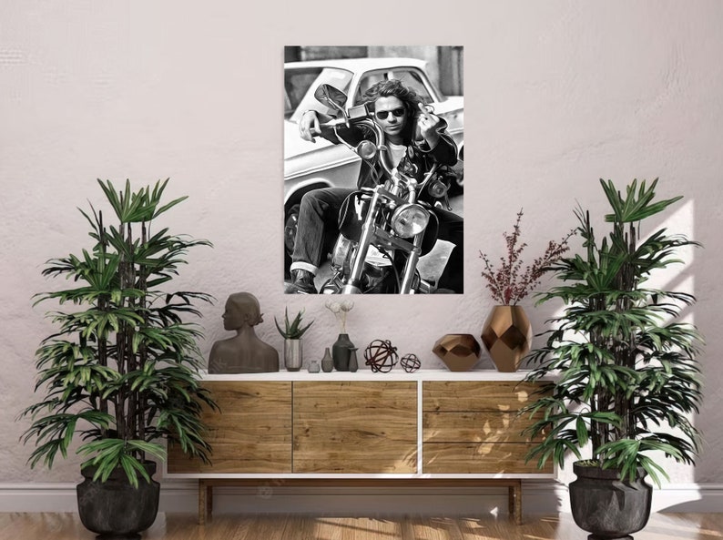 Michael Hutchence Art Real Cotton Canvas Print. Frame Ready Etsy