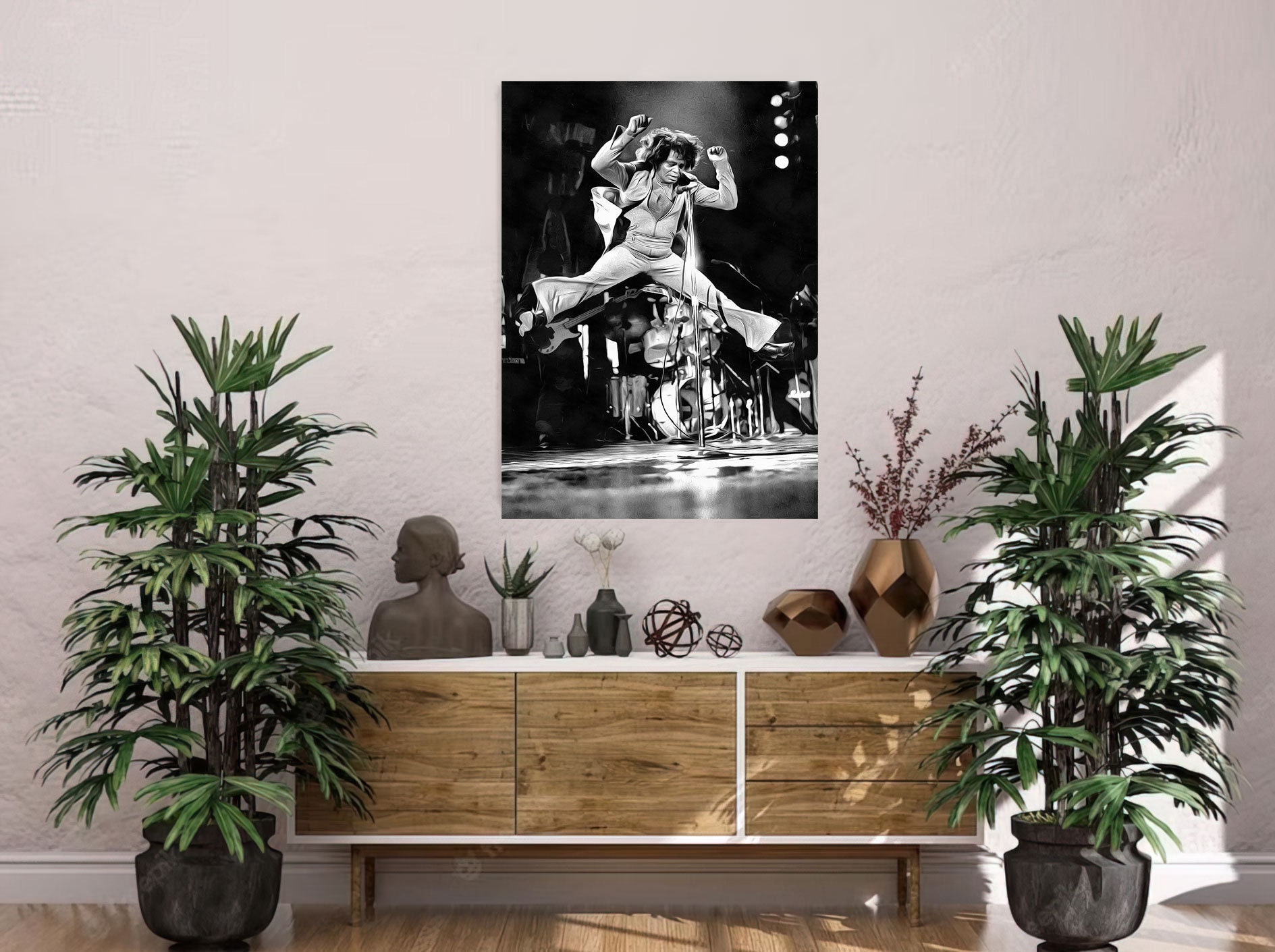 James Brown Art Real Cotton Canvas Print. Frame Ready for Dorm, Office ...