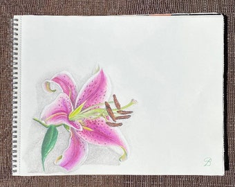 Stargazer Lily, original art