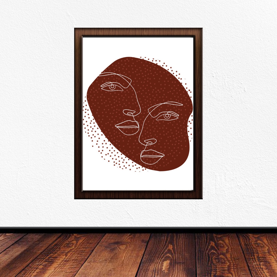 Minimalistic Simple Abstract Face Wall Art PRINTABLES Set of Etsy