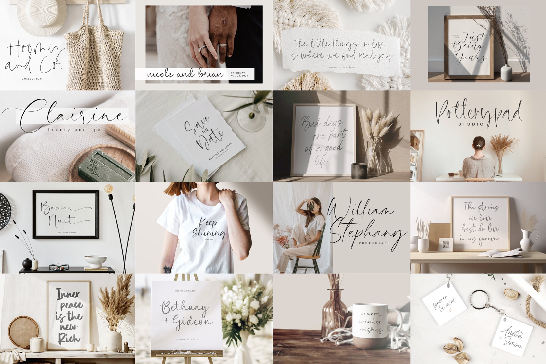 100 Font Bundle - Elegant Script Fonts, Handwritten Font, Wedding Font ...