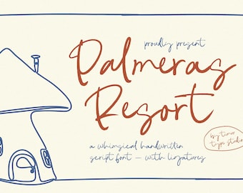 Fuente manuscrita caprichosa: Palmeras Resort - Canva, Cricut