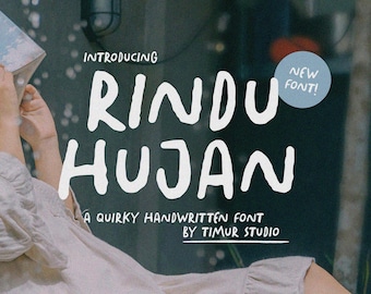 Rindu Hujan Quirky Handwritten Font – SVG, Cricut, Calligraphy