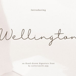 Fuente Wellington - Fuente de escritura manuscrita, Fuentes Canva, Fuentes para Cricut, Caligrafía moderna, Fuente de boda, Fuente Procreate, Fuente cursiva