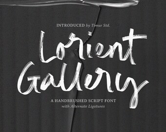 Lorient Gallery Handbrushed Script Font: Elegant Calligraphy for Cricut & Canva