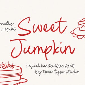 Sweet Jumpkin – Casual Handwritten Font, Handwritten Wedding, Script Font, Cricut Font, Wedding Invitation, Quirky Calligraphy, Handwriting