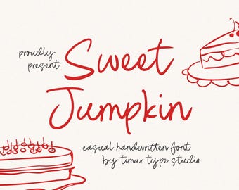 Sweet Jumpkin – Casual Handwritten Font, Handwritten Wedding, Script Font, Cricut Font, Wedding Invitation, Quirky Calligraphy, Handwriting