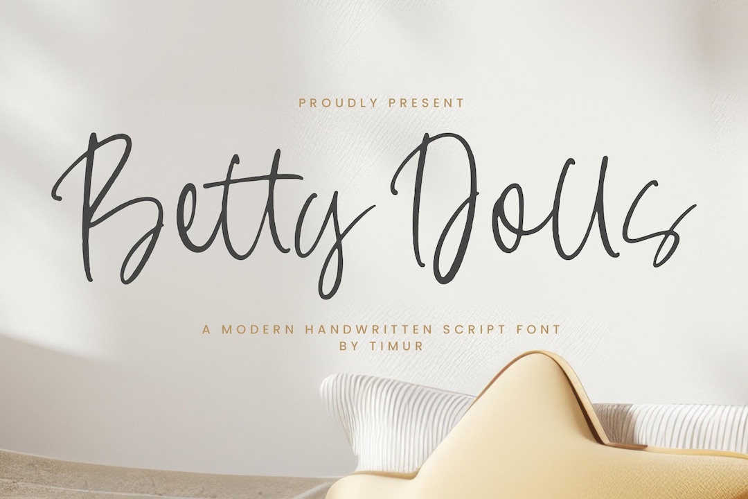 Doll Script Writing Betty Dolls - Modern Handwritten Script Font, Canva Fonts, Fonts for ...