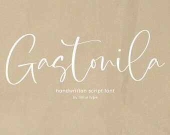 Gastonila Script Font: Modern Calligraphy, Wedding Font (OTF, TTF, SVG)