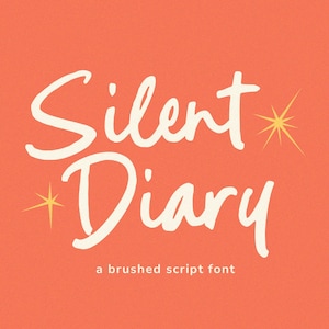 Stil Dagboek – Handgeschreven Script Lettertype, Handschrift, Handgeschreven, Kwast, Kalligrafie, Cricut, Bruiloft, Commercieel gebruik, SVG