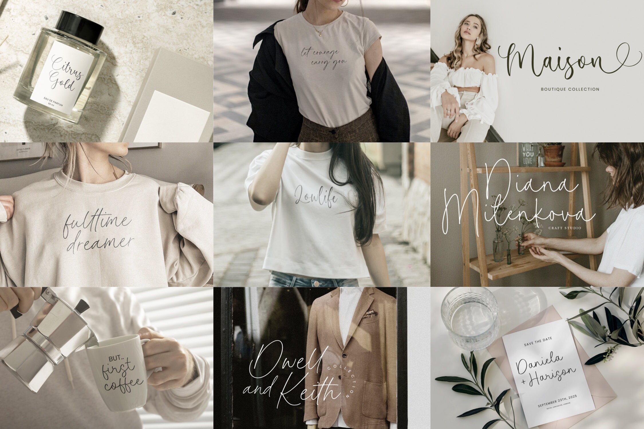 100 Font Bundle - Elegant Script Fonts, Handwritten Font, Wedding Font ...