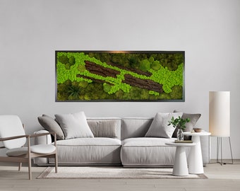 Moss wall art, moss picture