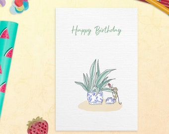 Birthday Card - Geburtstags Grußkarte