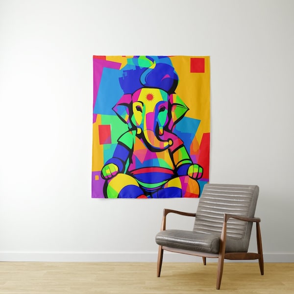 Abstract Ganesha Art, Ganesha svg, svg, Hinduism, Indian, god, Hindu god, elephant, cubism, abstract art, Indian art, wall decor, poster,god