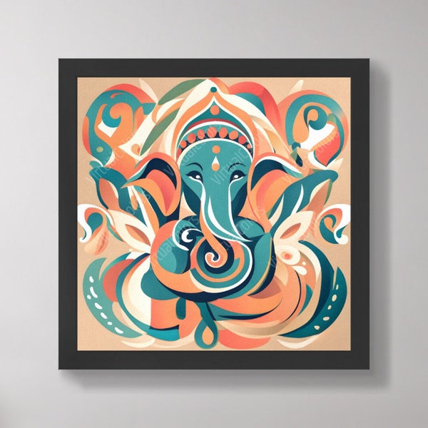 Beautiful Abstract Ganesha Art, Ganesha,Hinduism, Hindu, Wall Decor, Painting, Abstract art, Painting, Ganesh, Poster, Wall Art