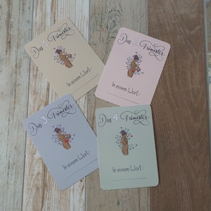 Tarjetas de hitos del trimestre Tarjetas de memoria Postal DINA6 Regalo de nacimiento posparto Bebé Partera Doula Embarazo