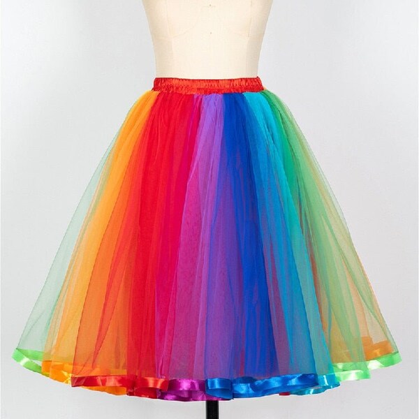 Rainbow Petticoat - Etsy