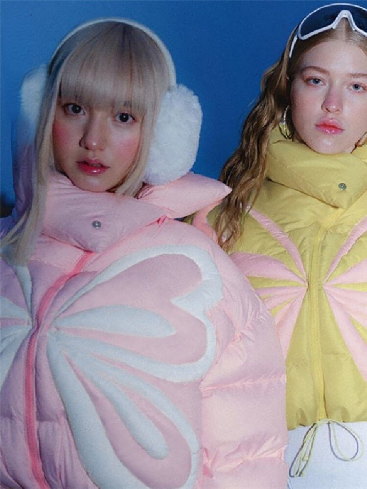 Y2K Butterfly Pastel Jacket Etsy UK