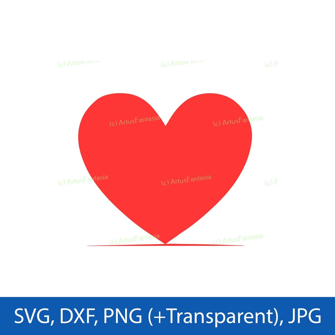 Red Heart SVG Love in Love Engagement Valentines Day Romantic Wedding ...