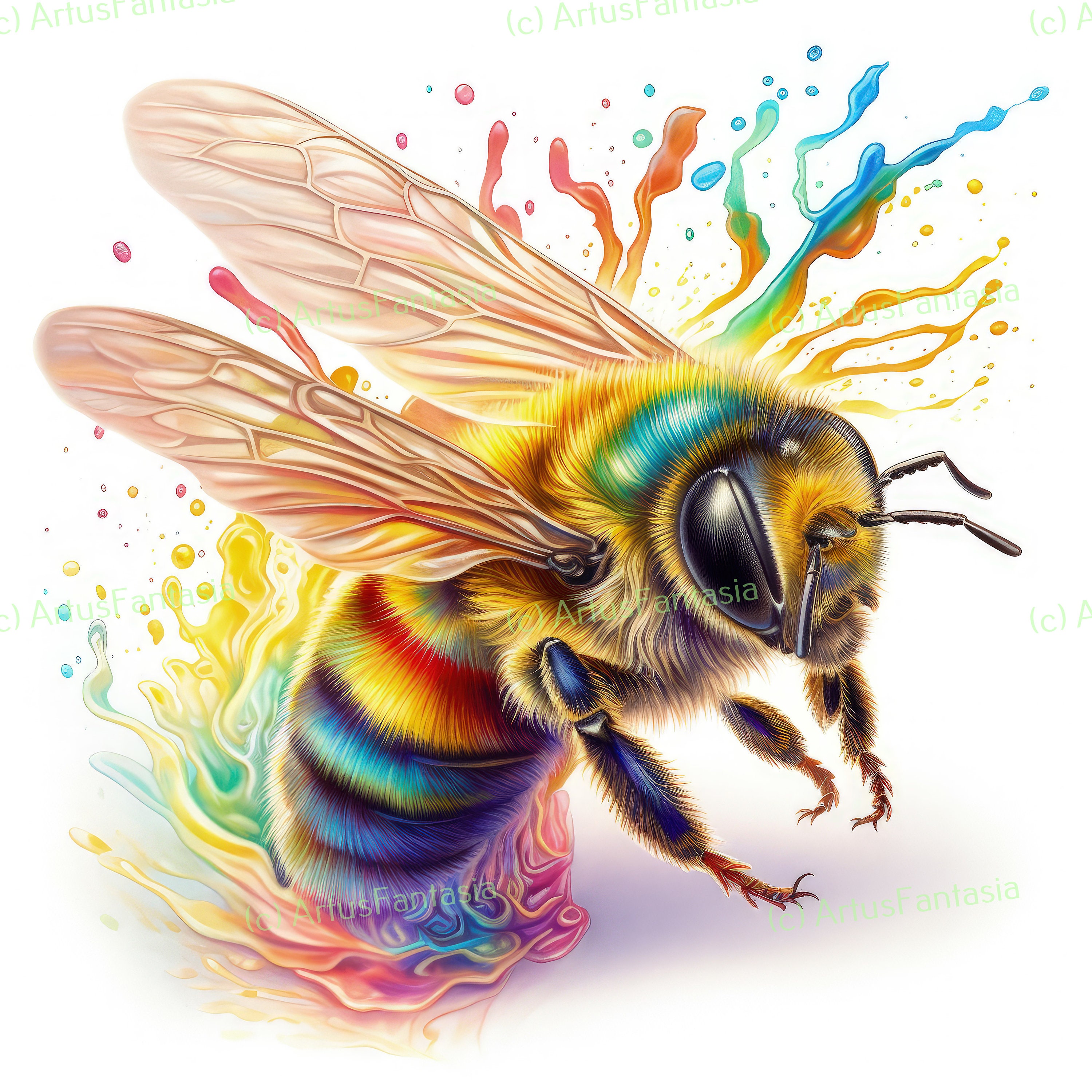 LGBTQ Bees Honeybees Rainbow Colors Clip Art - Pride Gay Lesbian ...