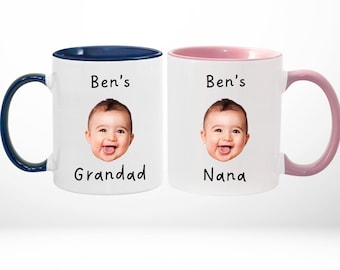 Taza personalizada con foto de bebé: regalo para la familia de los abuelos