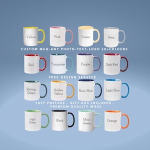 Tazza personalizzata - Qualsiasi design - Spedizione rapida - Foto, immagini, logo e testo personalizzati - Tazza in ceramica da 11 once - Marchio aziendale