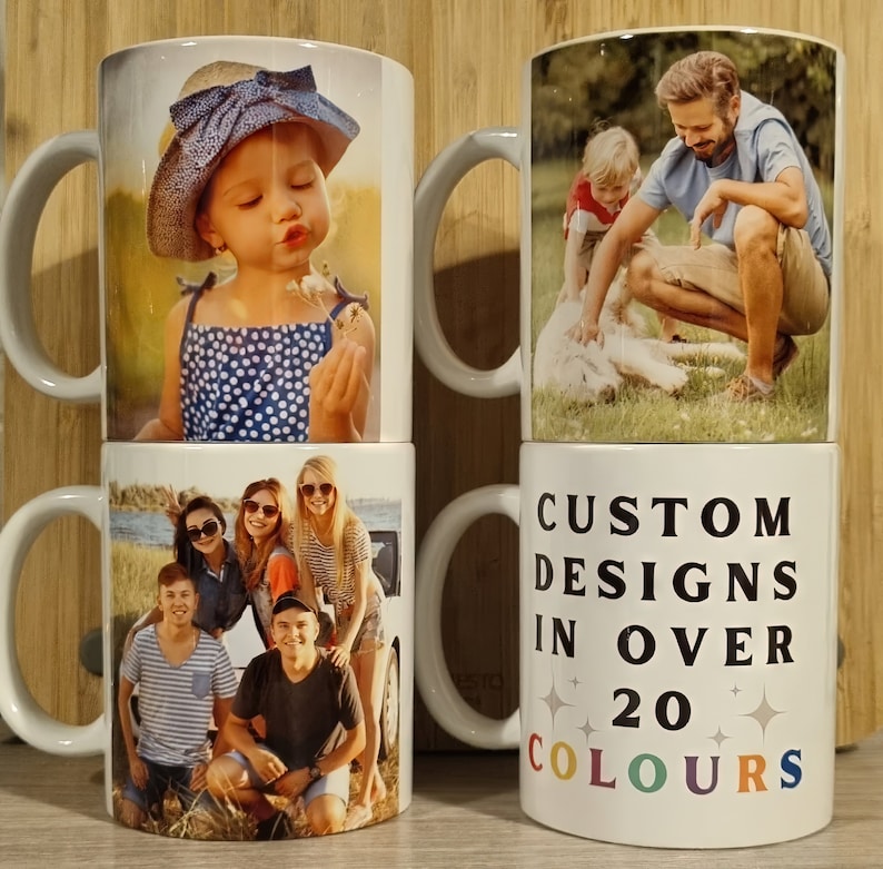 Personalisierte Tasse mit einem beliebigen Textbild oder Logos für geschäftlichen und persönlichen Gebrauch Bild 6