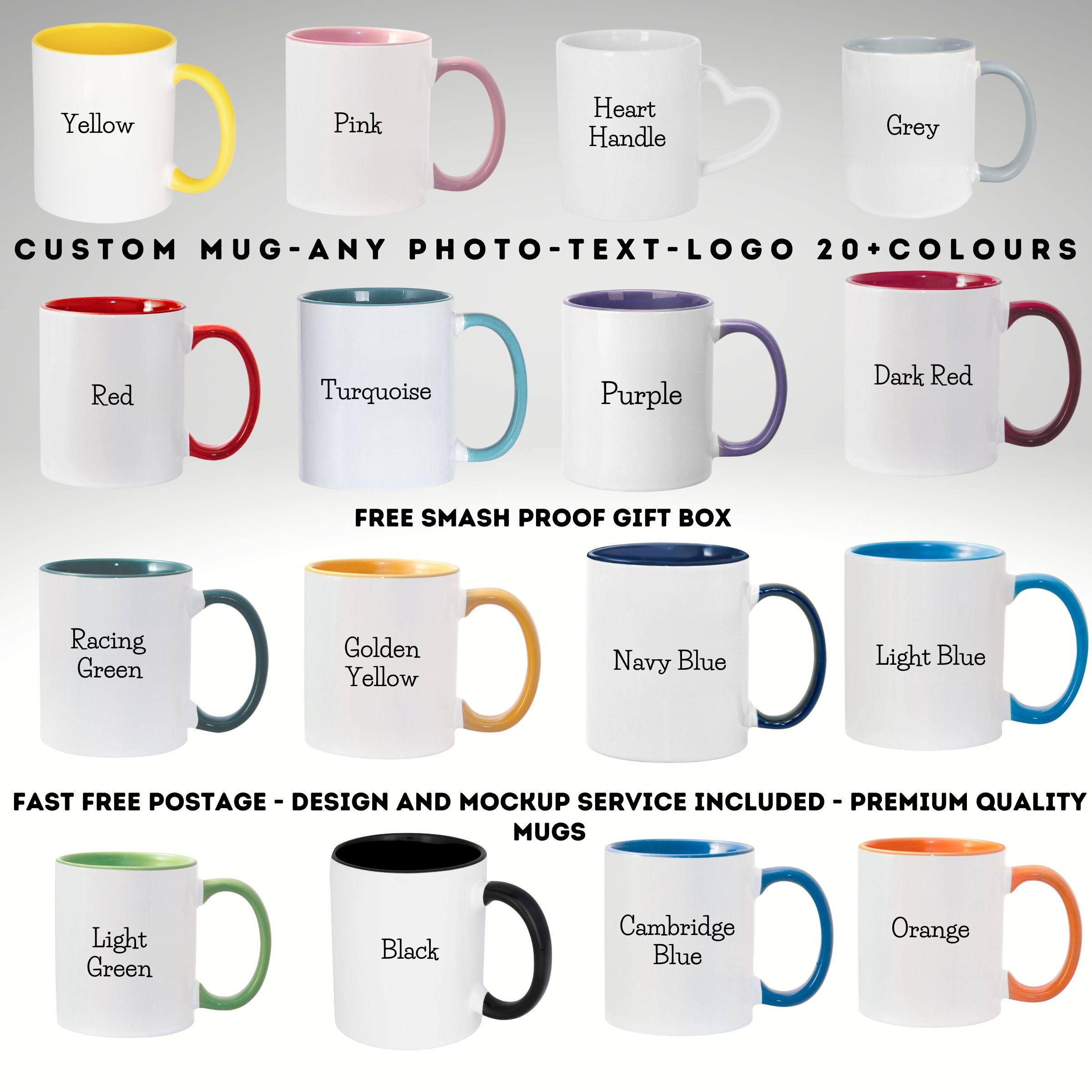 multiple color custom logo golden handle